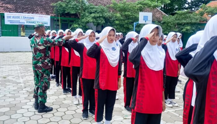 Babinsa Koramil Temayang Bojonegoro Perkuat Karakter Pelajar SMP