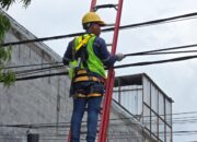 Lakukan Penataan dan Pendataan Kabel Ilegal di Tiang PLN Kediri, PLN Icon Plus Berkomitmen Jaga Keandalan Jaringan