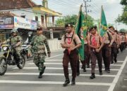 Peringati Hari Juang TNI-AD, Saka Wira Kartika Kodim Bojonegoro Jalan Kaki 20 kilometer