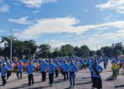 Hari Amal Bhakti Kementrian Agama ke-79 tahun 2024,Kemenag Kabupaten Jombang Gear Gebyar Senam Guru dan Siswa Raudhatul Athfal