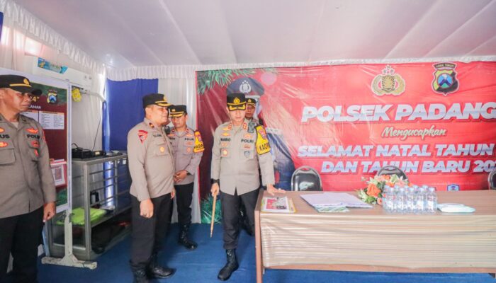 Kapolres Bojonegoro Cek Pos Pam dan Pos Yan Jelang Nataru