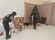 Jelang Misa Natal, Polres Jombang Lakukan Sterilisasi Gereja