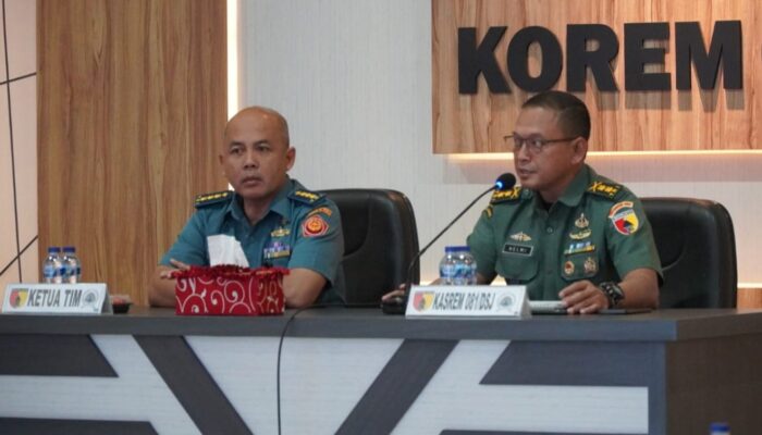 Kasrem 081/DSJ Sambut Baik Tim Audit Kinerja Itjen TNI