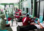Tingkatkan Kepedulian Sosial, Kodim Bojonegoro gelar Donor Darah HUT ke- 79 Persit Kartika Chandra Kirana