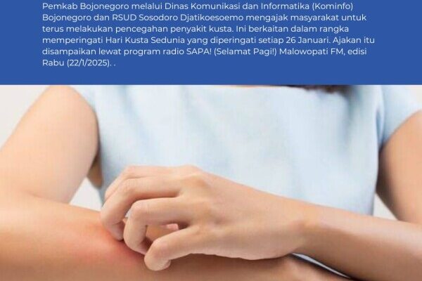 Pemkab Bojonegoro Ajak Warga Cegah Penyakit Kusta, Kenali Gejala dan Cara Pengobatannya