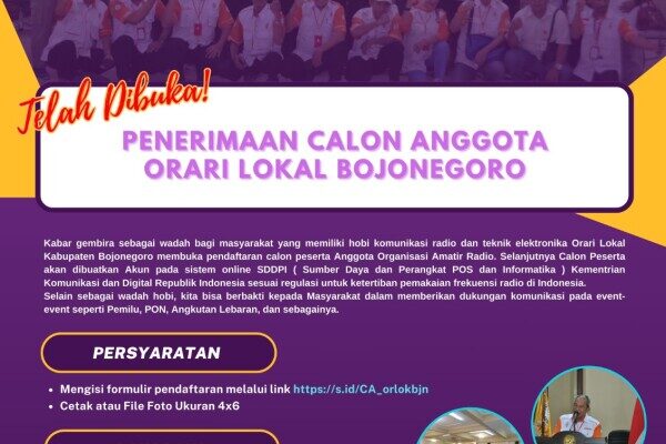 Orari Lokal Bojonegoro Buka Pendaftaran Anggota, Berikut Persyaratannya