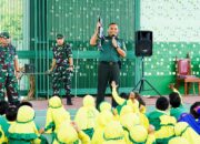 Markas Kodim 0813 Bojonegoro Dikunjungi Ratusan Anak PAUD ABA Percontohan dikenalkan Kehidupan TNI