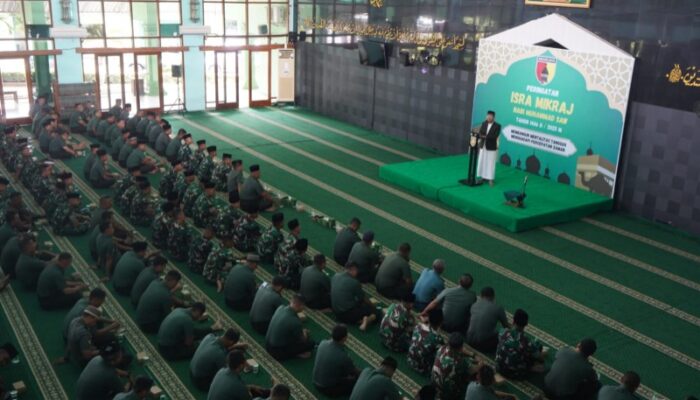 Pererat Tali Silahturahmi Antar Prajurit, Kodam Brawijaya Gelar Peringatan Isra Mi’raj 1446 H/ 2025M