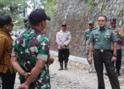 Kasrem 081/DSJ Puji Sasaran Beton Jalan, Saat Tinjau Pra TMMD di Tulungagung
