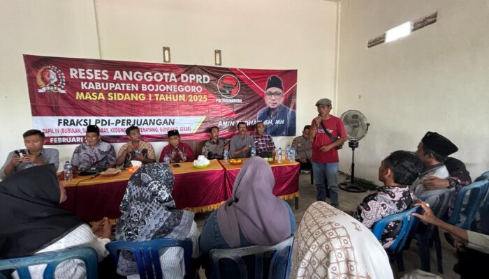 Anggota DPRD Bojonegoro, Amin Thohari, Serap Aspirasi Warga Kepohkidul