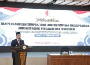 Rotasi Jabatan, Pj. Bupati Adriyanto Lantik Sejumlah Pejabat Lingkup Pemkab Bojonegoro