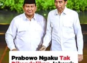 Prabowo Ngaku, Tak Dikendalikan Jokowi