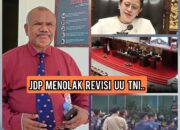 Jaringan Damai Papua JDP, Menolak Tegas Disahkan Revisi UU TNI.