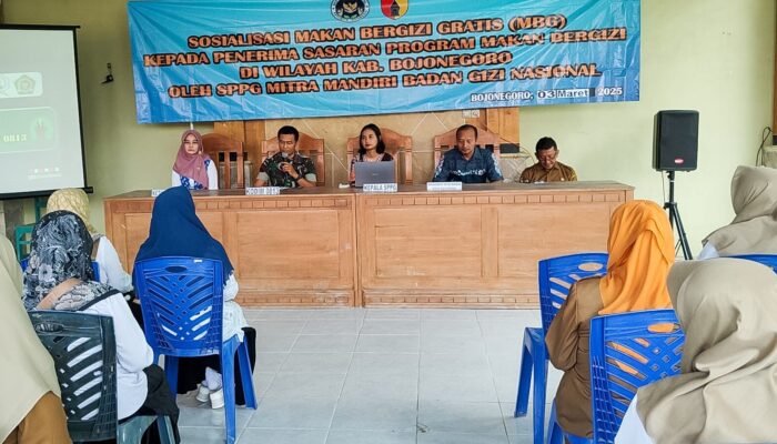 Kodim 0813 Bojonegoro Kembali Sosialisasikan Program MBG Bersama SPPG Mitra Mandiri BGN