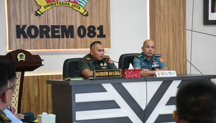 Terima Tim Audit Itjen TNI, Danrem 081/DSJ ke Stafnya : Siapkan Data yang Benar!