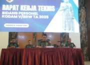 Aspers Kasdam V/Brw Pimpin Rapat Kerja Teknis Pengembangan Personel TNI AD