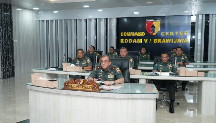 Pangdam V/Brawijaya Ikuti Rapat Daring Bahas Transformasi TNI AD untuk Masa Depan