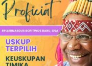 Paus Fransiskus Vatikan, Roma, Kini Menetapkan Pastor Bernardus Bofitwos Sebagai Uskup Timika Di Tanah Papua.