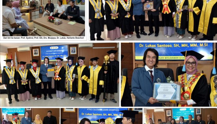 Anggota Depkumham PJI Advokat Lukas Santoso Lulus Doktor IP 3,82
