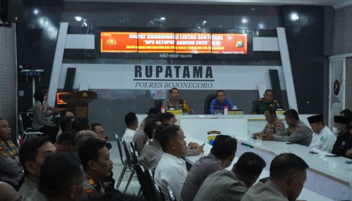 Jelang Ops. Ketupat Semeru 2025, Polres Bojonegoro gelar Rakor Lintas Sektoral