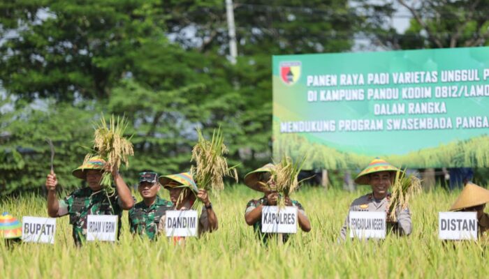 Brigjen TNI Ramli Ngaku Puas dengan Hasil Ketahanan Pangan di Wilayah Kodim Lamongan