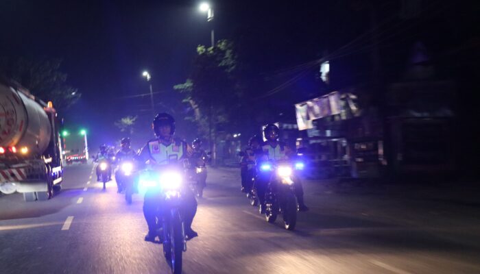 Patroli Birukan Bojonegoro Malam hingga Dini Hari, Komitmen Polres Bojonegoro Jaga Kamtibmas Bulan Ramadhan