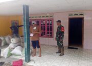 Babinsa Koramil 0801/03 Arjosari Kawal Serapan Gabah