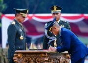 Panglima TNI Jenderal TNI Agus Subiyanto Pimpin Upacara Praspa