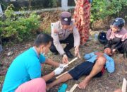 Aksi Tanggap Petugas Tangani Kecelakaan Lalu Lintas