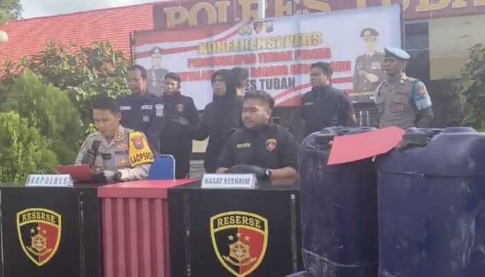 Polres Tuban Ungkap Kasus Penyelewengan BBM Bersubsidi 3.500 Liter