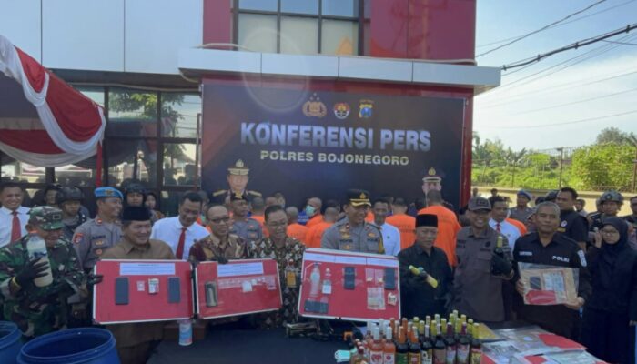 Polres Bojonegoro Ungkap Hasil Operasi Pekat Semeru 2025