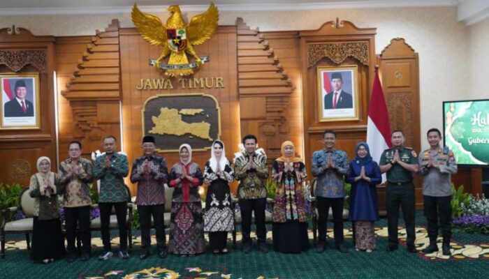 Bupati dan Wakil Bupati Bojonegoro Hadiri Halalbihalal Bersama Gubernur Jatim