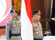 Kapolri Pimpin Upacara Kenaikan Pangkat Golongan PATI Polri