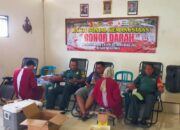 Koramil 0813-09/Sumberrejo Bojonegoro Gelar Bakti Sosial Donor Darah, 32 Kantong Terkumpul