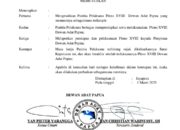 Dukungan Moril Sekjen DAP Warinussy, Atas Pelaksanaan Pleno XVlll Dap Di sarmi Provinsi Papua.
