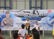 Kapolres Bojonegoro Resmi Buka Kejuaraan Bola Voli Dalam Rangka Hari Bhayangkara ke-79