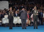 Panglima TNI Hadiri Peringatan Hari Bhayangkara ke-79 di Silang Monas