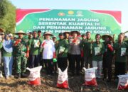 Tanam Jagung, Polres Bojonegoro Wujudkan Kemandirian Pangan