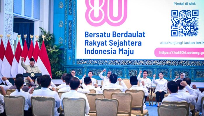 Presiden RI Prabowo Subianto Resmikan Logo HUT ke-80 Kemerdekaan Republik Indonesia