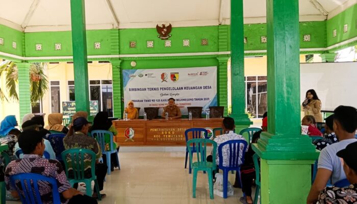 Satgas TMMD 125 bersama BPKAD Bojonegoro Gelar Bimtek Pengelolaan Keuangan Desa