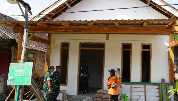 Pastikan Tepat Sasaran, Kasdim Bojonegoro Tinjau Pembangunan Fisik TMMD 125