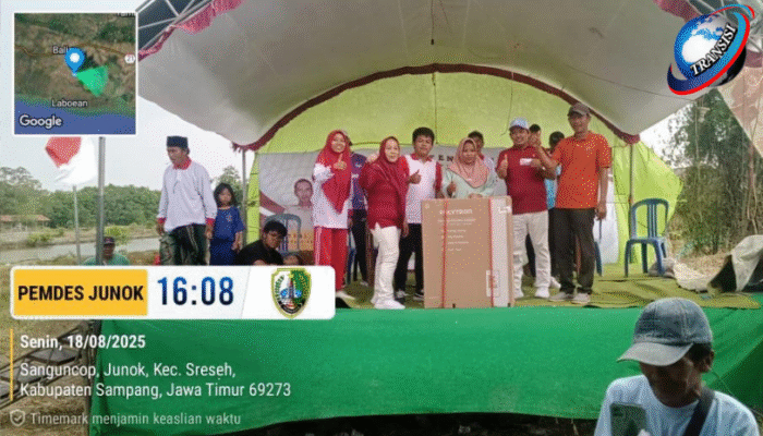 Pemdes Junok Sampang Peringati HUT RI ke-80 dengan Jalan-Jalan Santai