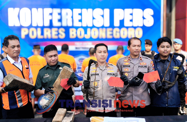 Pencurian Rel Kereta Api di Bojonegoro Terungkap, 4 Pelaku Tertangkap 6 Masih DPO