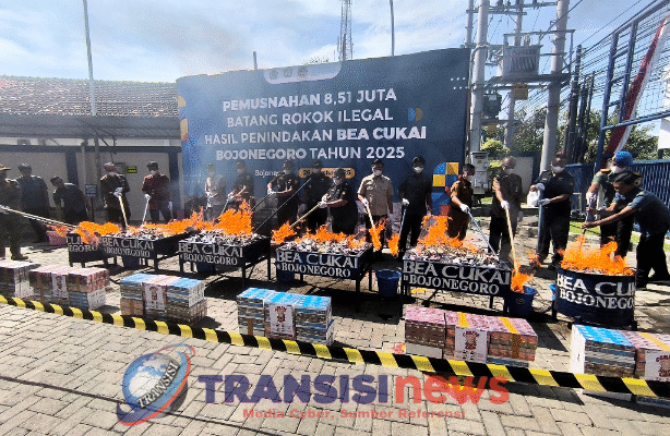 8,51 Juta Batang Rokok Ilegal Dimusnahkan, Bea Cukai Bojonegoro Berkomitmen Menjaga Keamanan Negara