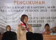 Wabup Nurul Azizah Pimpin Upacara Pengukuhan Struktur Pramuka di Kasiman