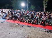 Kebersamaan Satgas TMMD 125 Bojonegoro Ikuti Do’a Peringati HUT RI ke-80