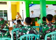 Satgas TMMD 125 Bojonegoro bersama Satpol PP Gelar Pembinaan Anggota Linmas Desa Soko