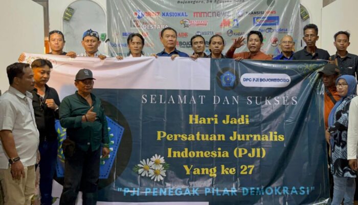 Suasana Hangat Syukuran HUT PJI ke-27 di Bojonegoro, Ketua Ajak Jaga Marwah Pers