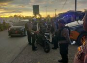 Polres Nabire Gelar Razia Gabungan, Berhasil mengamankan Kurang lebih 150 botol Miras dan 3 Unit Sepedah Motor.