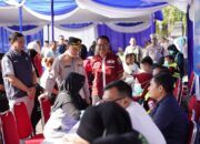 Satlantas Polres Bojonegoro Gelar Pasar Murah dan Donor Darah, Peringati Hari Lalin Bhayangkara ke-70